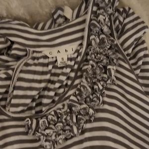 CAbi gray and white dress or tunic